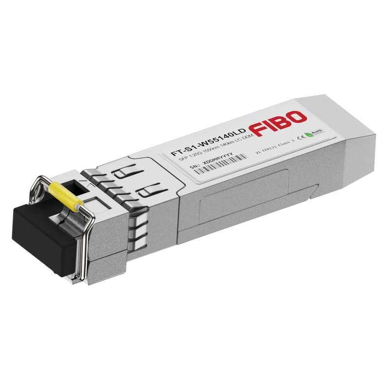 SFP Трансивер FIBO 1000BASE-BX140-D SFP модуль 1550/1490нм 140км